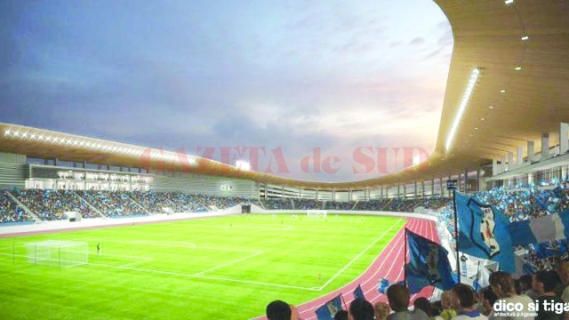 Lucrările de modernizare a stadionului municipal din Târgu Jiu sunt finanţate de Compania Naţională de Investiţii