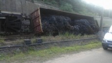 Patru vagoane ale unui tren de marfă au deraiat în apropierea municipiului Orşova