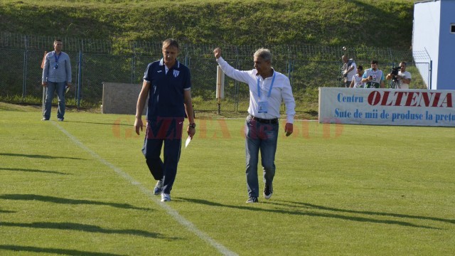 Sorin Cârţu (dreapta) a părăsit-o pe CS Universitatea Craiova, Emil Săndoi rămâne la echipă (foto_ Alexandru Vîrtosu)