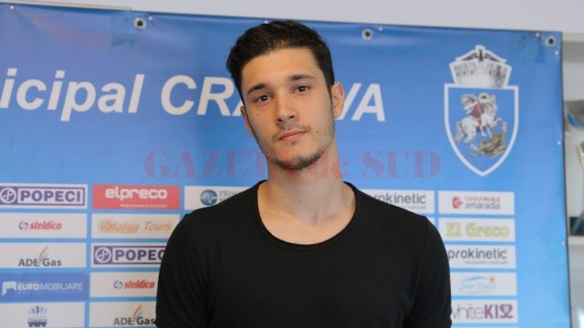 Baris Aktas, noul jucător al echipei SCM-U Craiova (foto: Lucian Anghel)