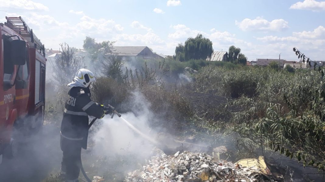 Incendiu în zona Balta Craioviţa