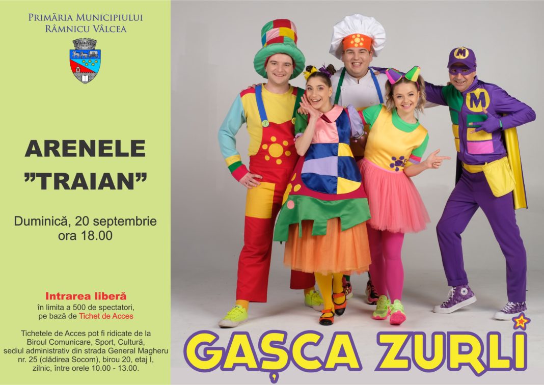 Primăria Râmnicu Vâlcea face un frumos cadou celor mici şi aduce duminică de la ora 18.00, la Arenele ”Traian” Gaşca Zurli.