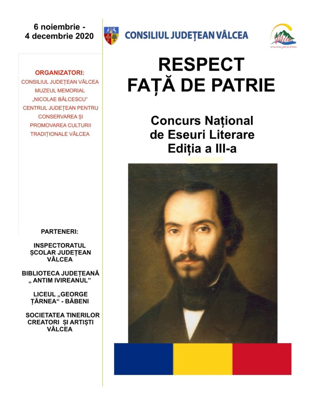 Se lansează concursul de creație literară „Respect față de patrie”, ediţia a III-a, se adresează elevilor şi profesorilor din țară