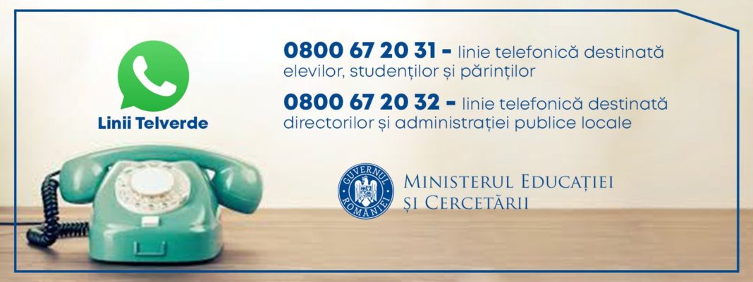 Linii Telverde destinate informării derulării anului școlar/universitar