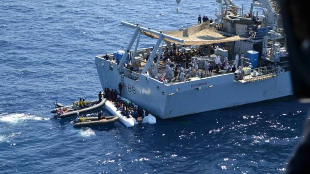 Cinci migranți morți în Mediterană, în naufragiu