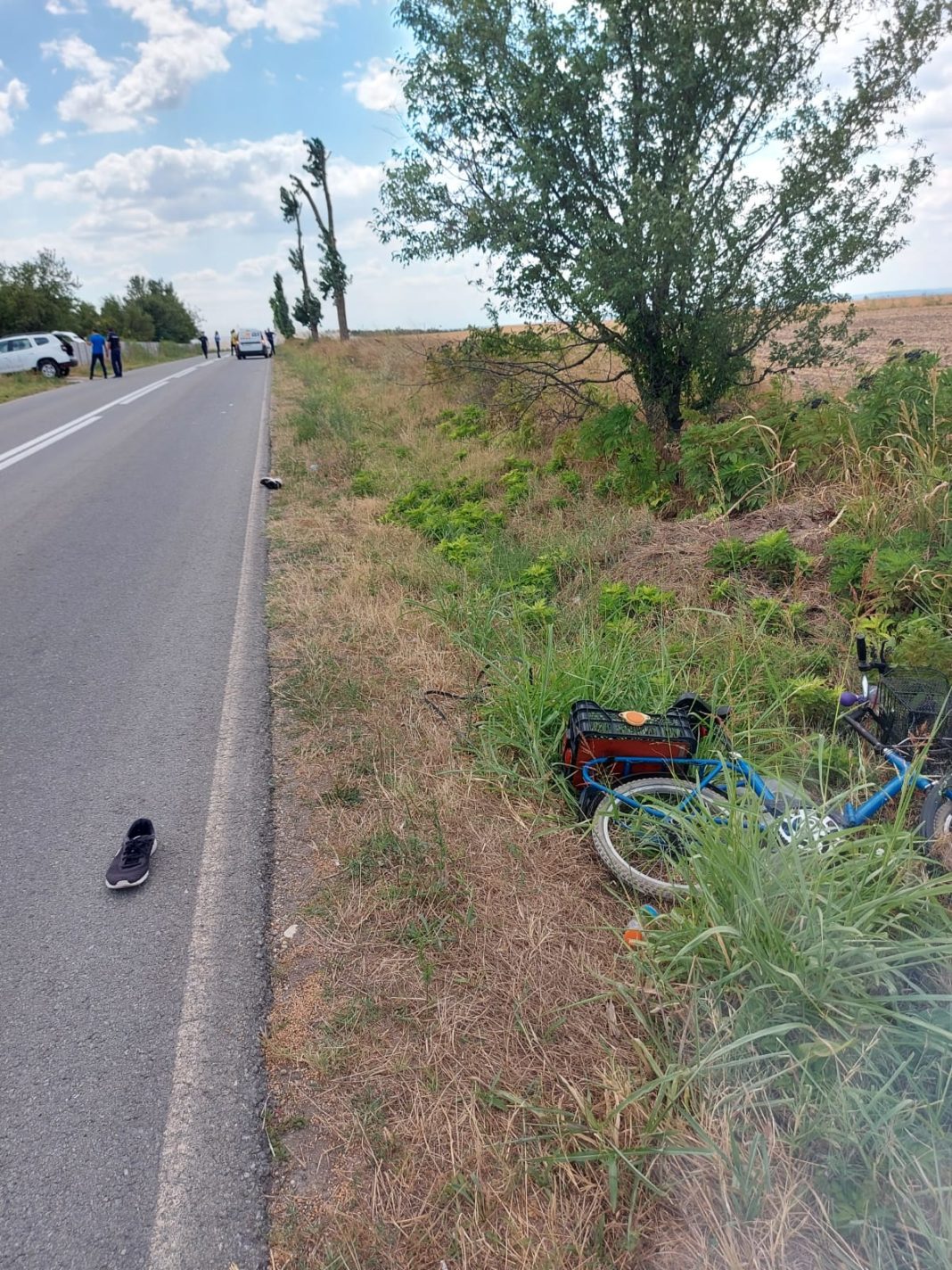 În urma impactului biciclistul și-a pierdut viața