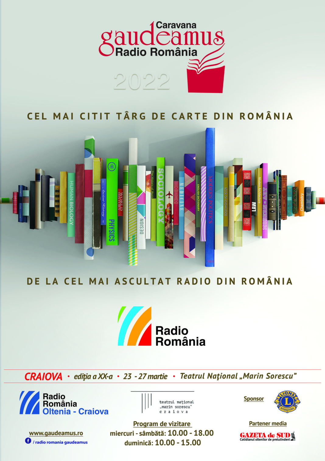 Radio România deschide sezonul național al târgurilor de carte la Craiova