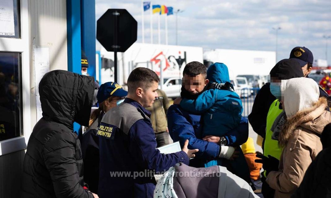 Prin punctele de frontieră au intrat în România 7.189 cetăţeni ucraineni (în creștere cu 6,8 % faţă de ziua precedentă)