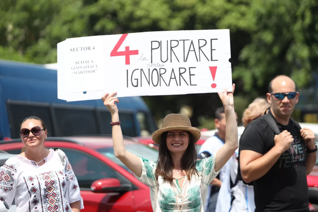 Profesorii anunţă un nou protest în Capitală, cu 20.000 de persoane