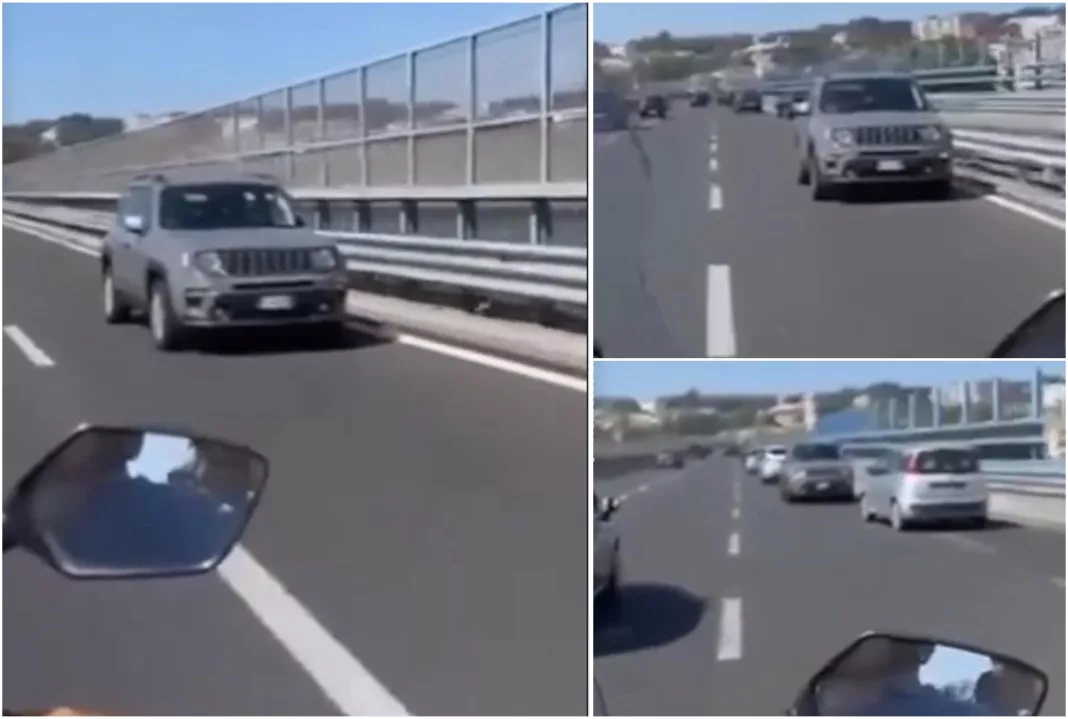 Maşină cu români, în maşarier pe o autostradă din Italia