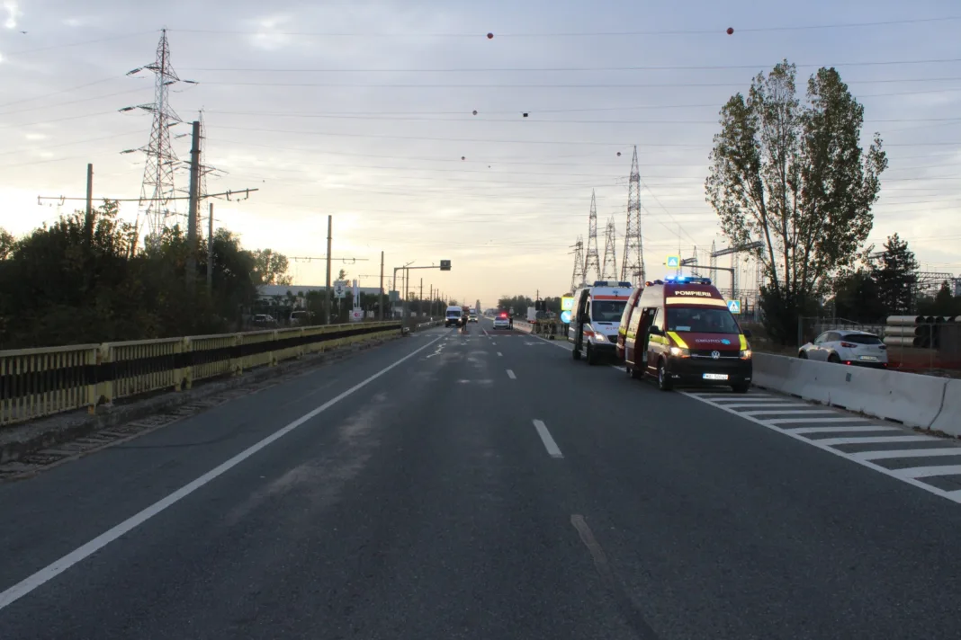 Şofer bulgar băut, reţinut după ce a accidentat o femeie pe trecere de pietoni