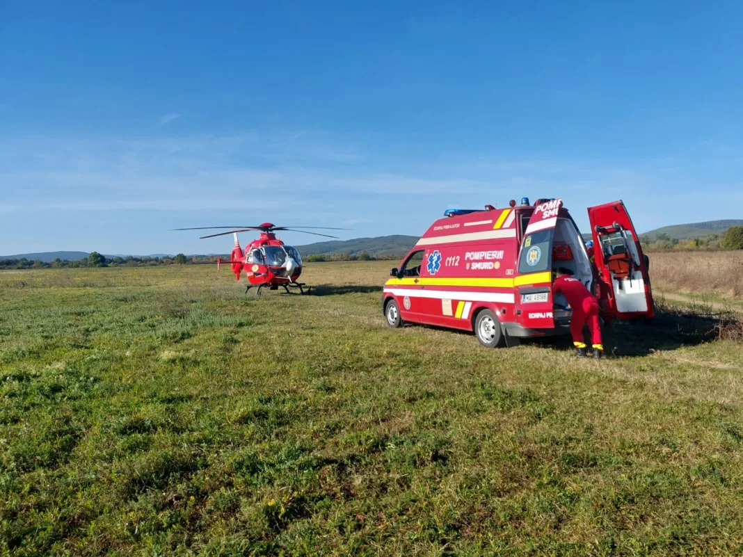 Femeie grav rănită după ce a fost surprinsă de un incendiu de vegetație