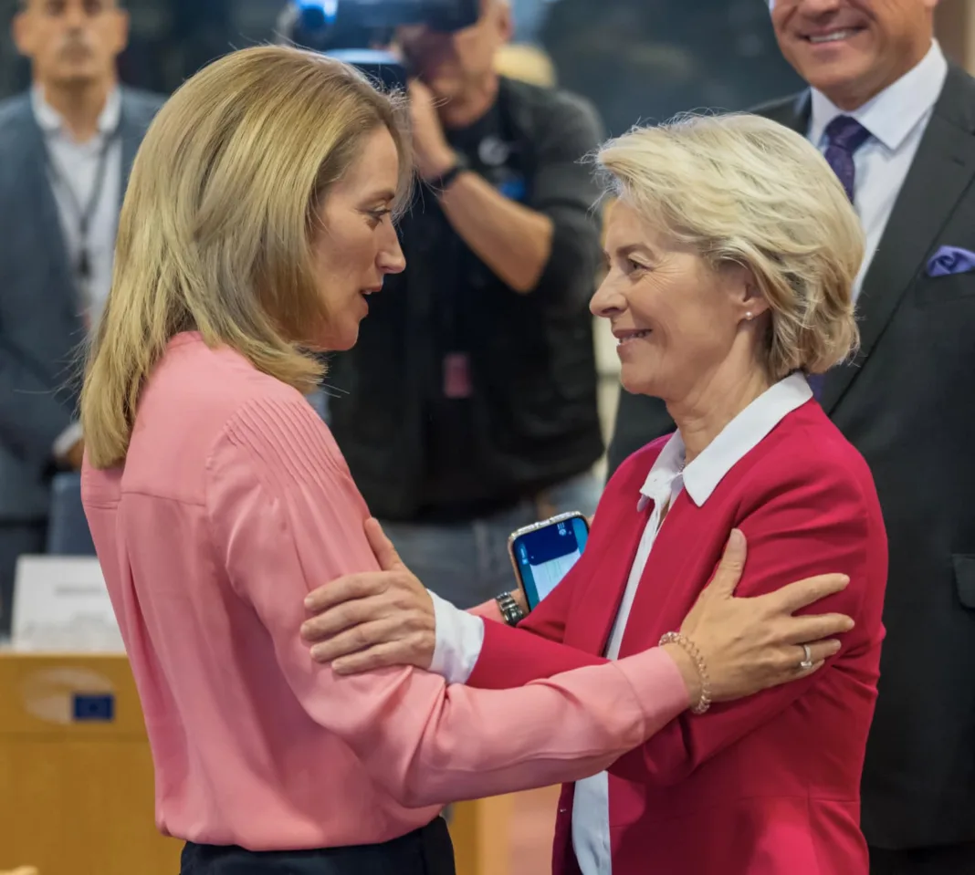 Ursula von der Leyen şi Roberta Metsola