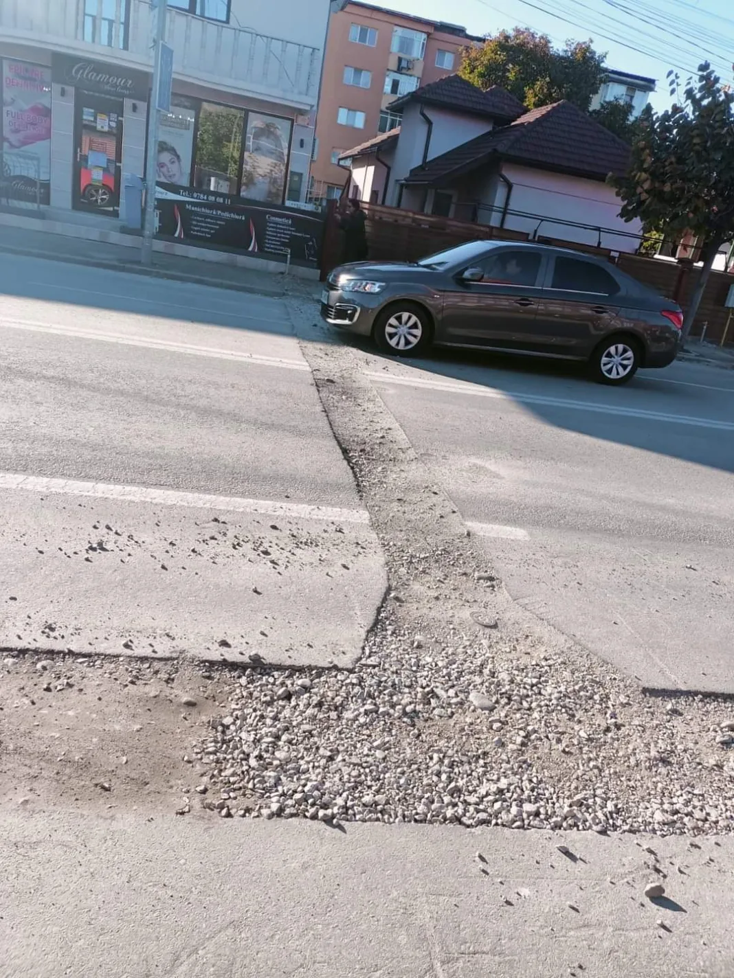 Dezastru pe strada Victoriei din Târgu Jiu