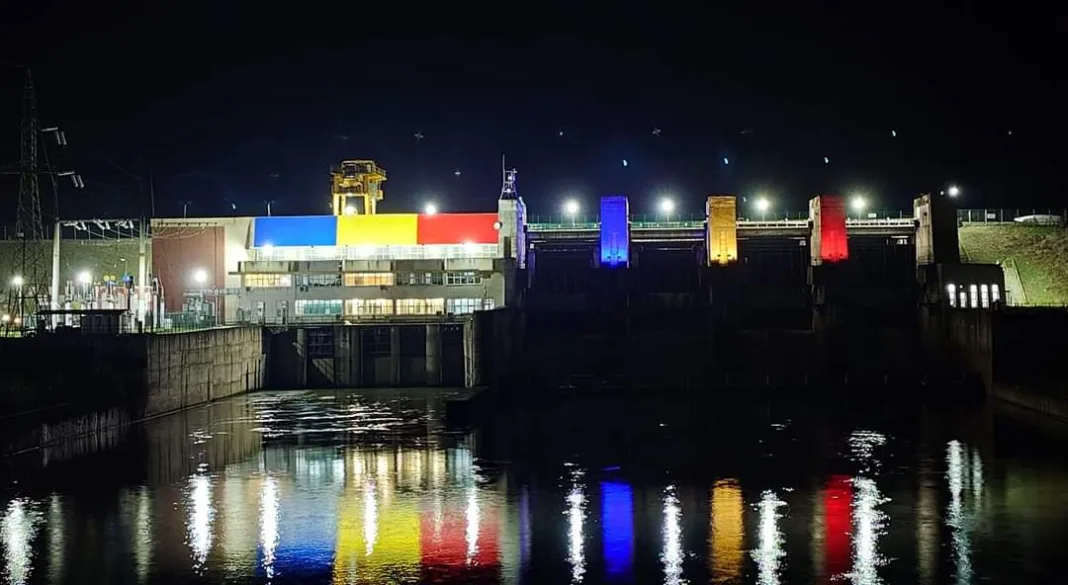 Barajele de pe Jiu, vopsite în culorile drapelului național