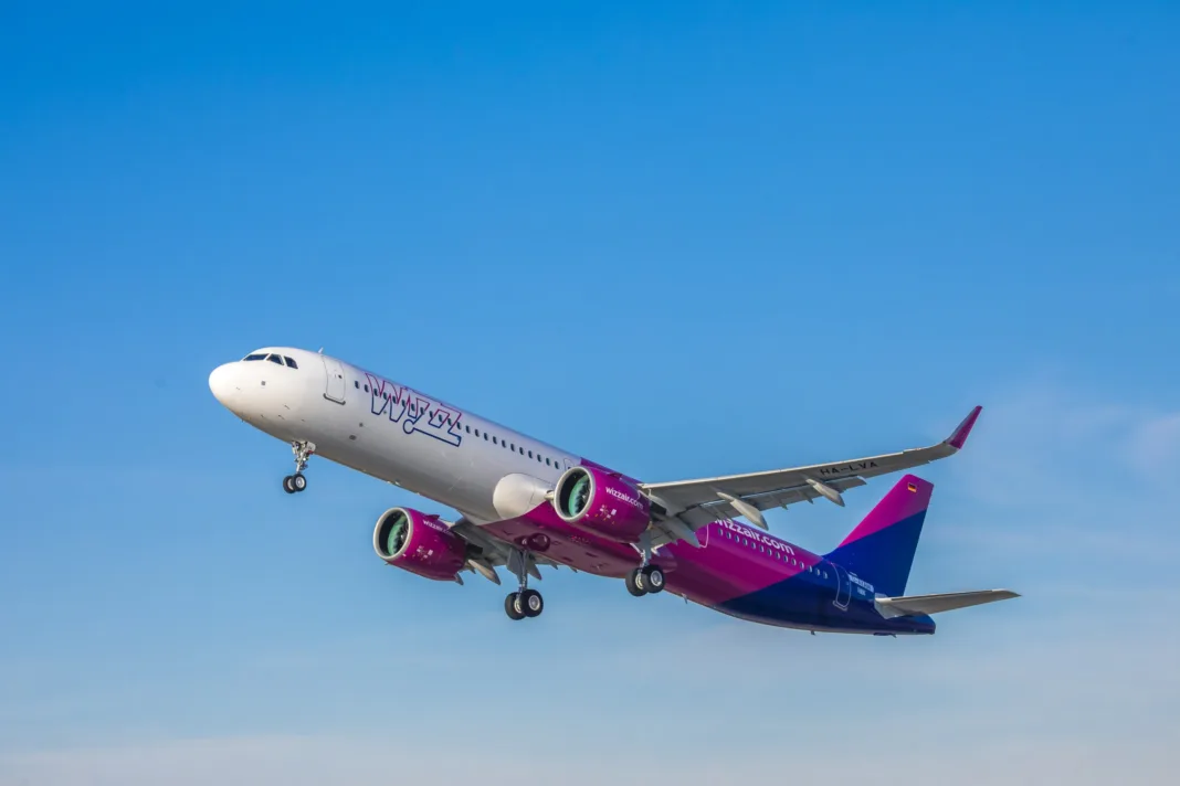 Peste 13 milioane de pasageri transportați cu Wizz Air spre și dinspre România în 2023