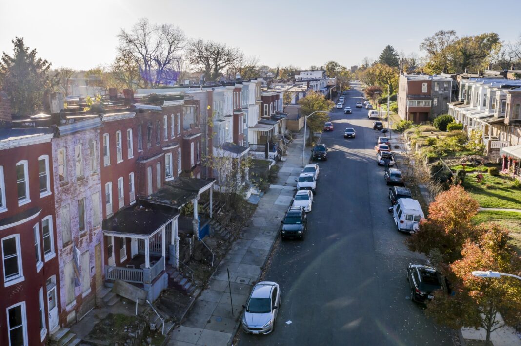 Case în West Baltimore, Maryland. (Foto: Nathan Howard/Bloomberg)