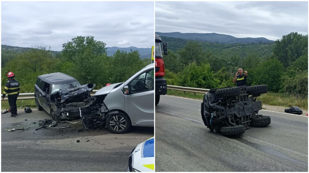 Accident soldat cu cinci victime pe DN 10, în Buzău. Una dintre victime a fost preluată cu un elicopter SMURD