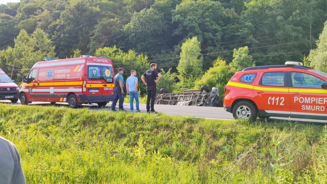 Accident cumplit în județul Sălaj. A fost activat planul roșu de intervenție