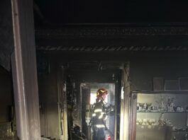 Incendiu izbucnit într-un bloc din Craiova