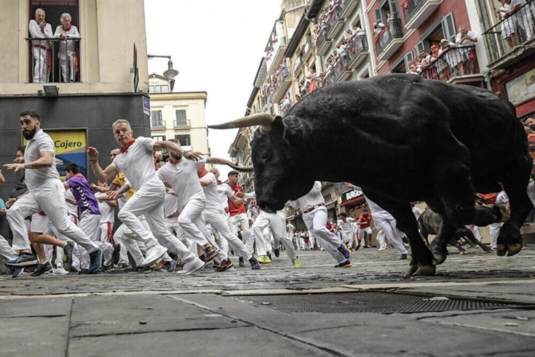 Şase răniți în a doua cursă de tauri de la Pamplona