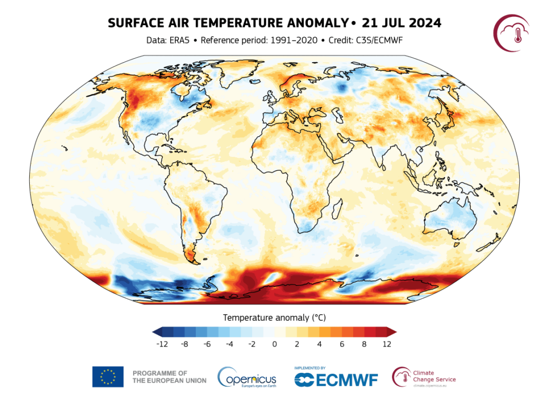 Duminică, 21 iulie 2024, cea mai caldă zi la nivel global