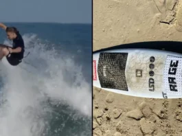 Un surfer a scăpat cu viaţă după ce un rechin i-a secţionat un picior