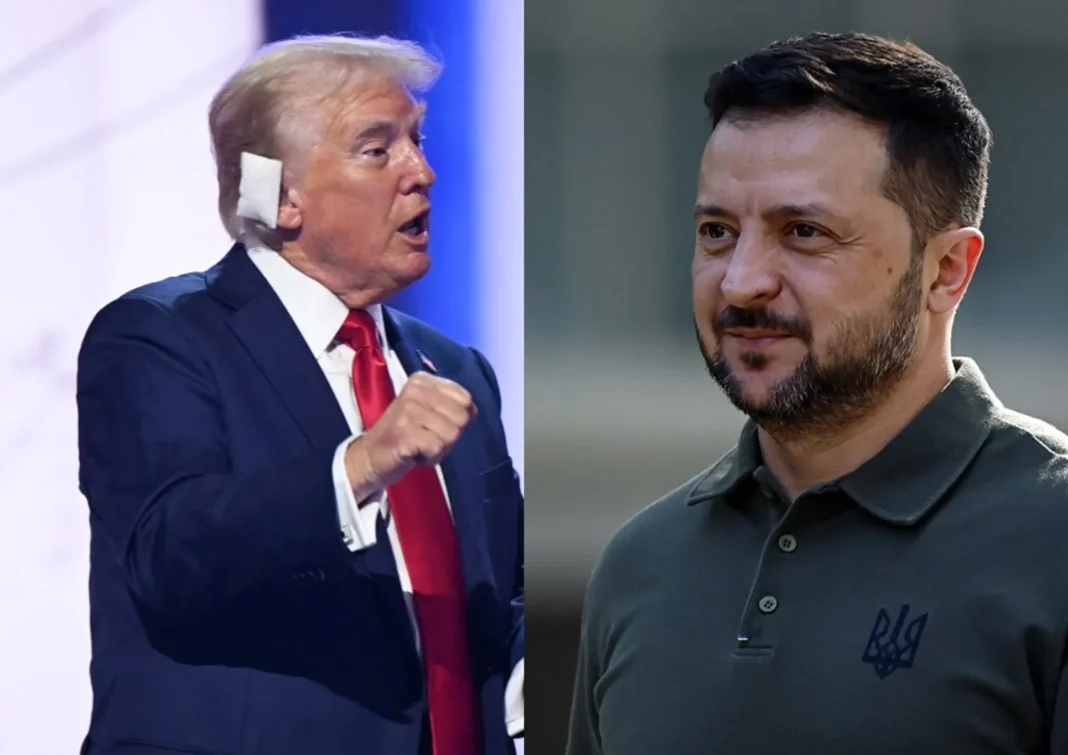 Trump i-a promis lui Zelenski că va „pune capăt războiului” din Ucraina dacă va câștiga alegerile