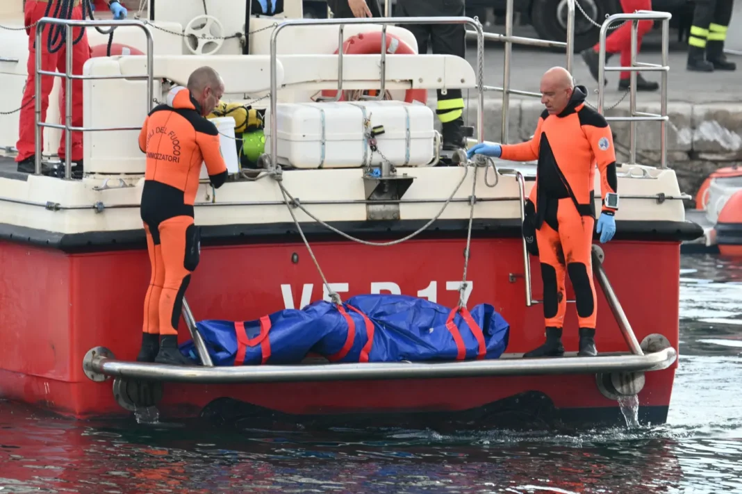 A fost recupera trupul ultimei victime a naufragiului unui iaht de lux în largul Siciliei