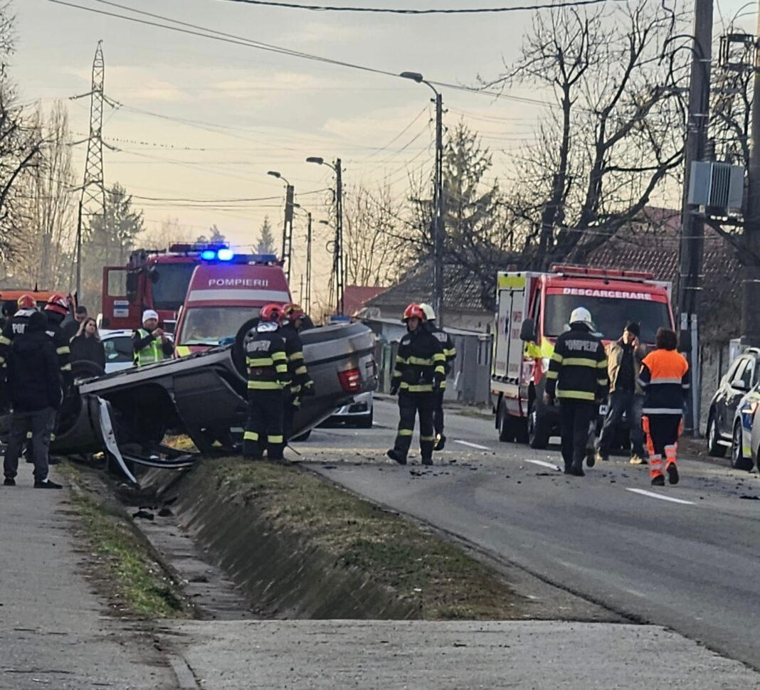 Un bărbat a fost rănit într-un accident rutier, la Târgu Jiu