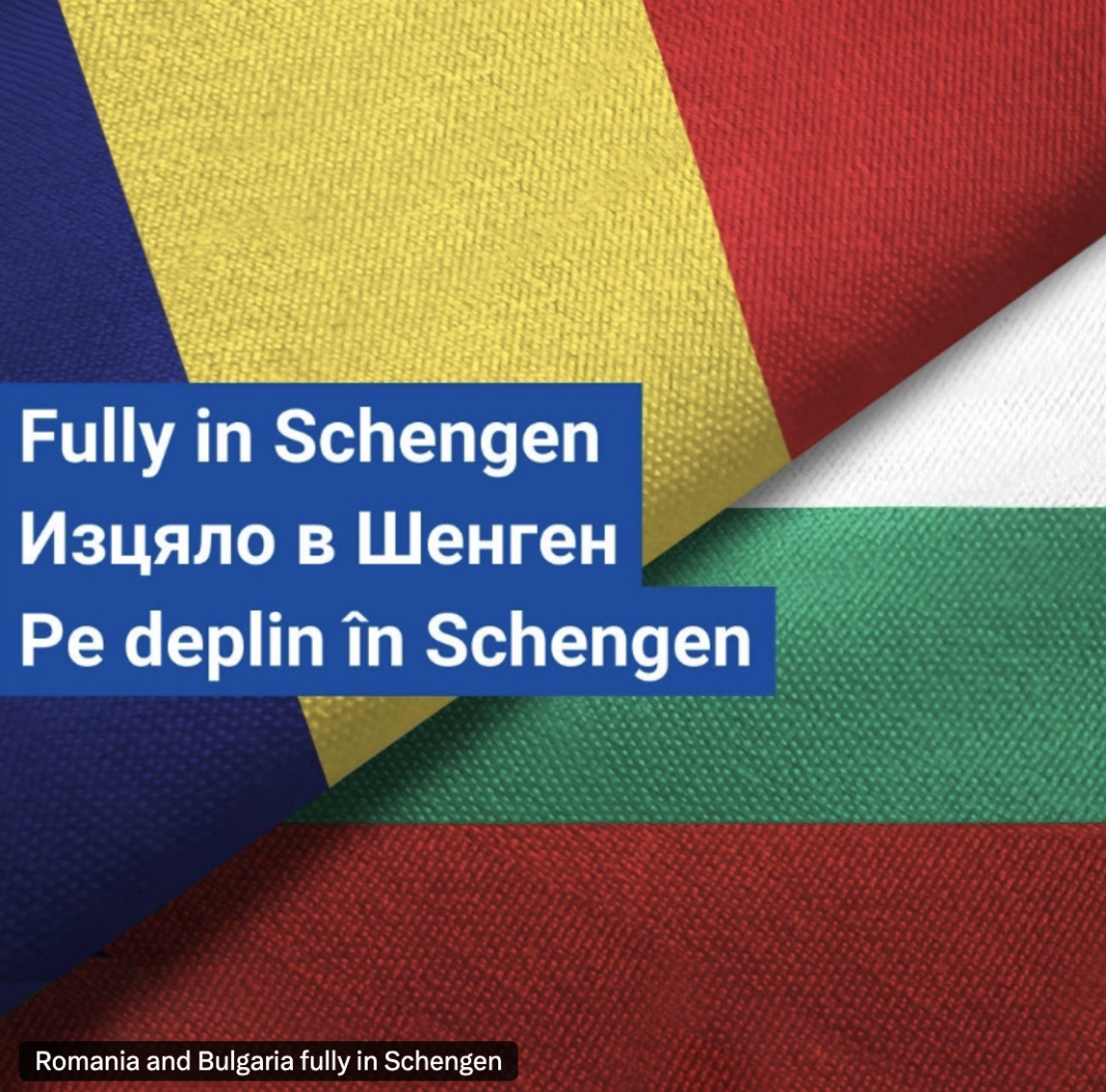 Ursula von der Leyen salută integrarea deplină a României și Bulgariei în spațiul Schengen