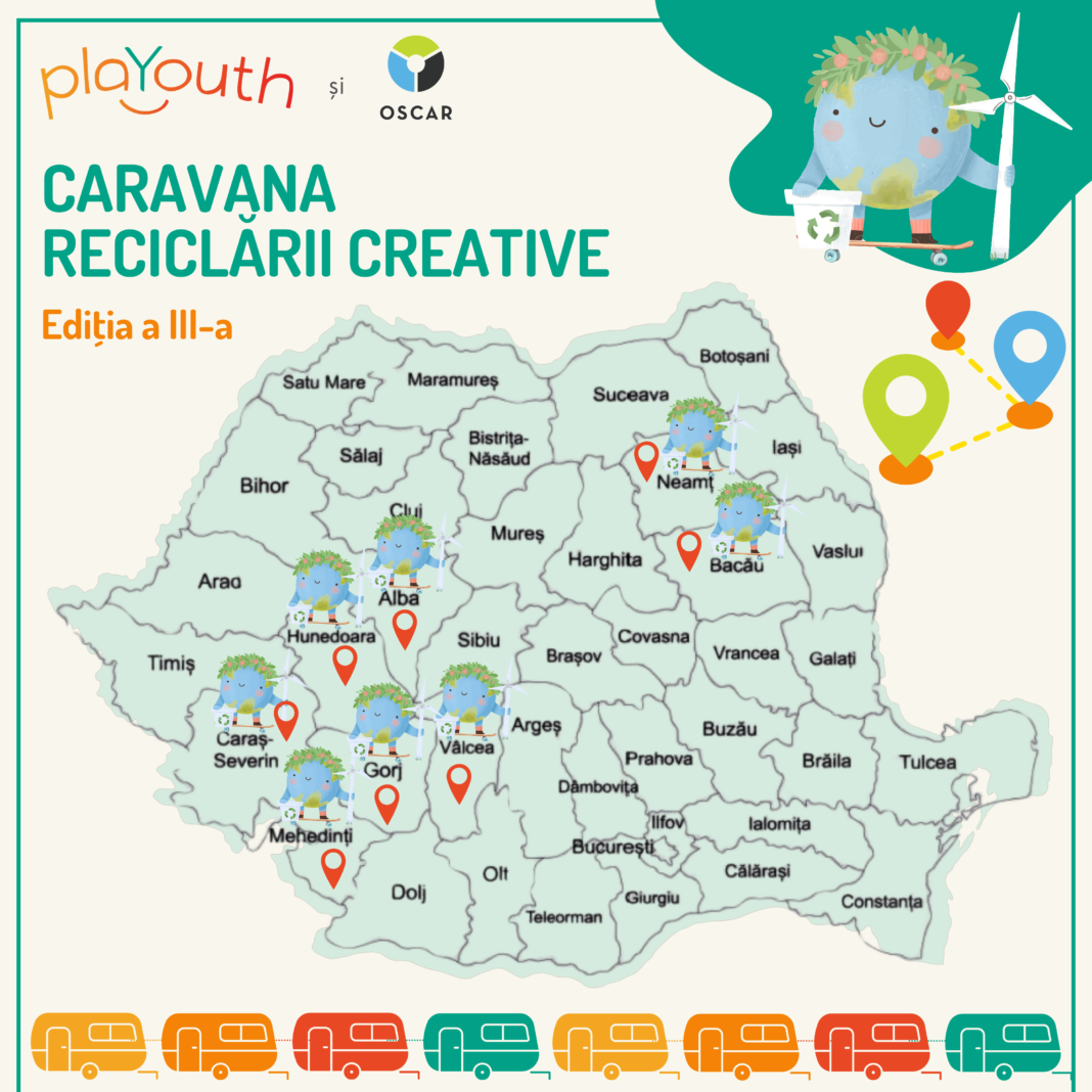 Caravana Reciclării Creative ajunge în județul Vâlcea 