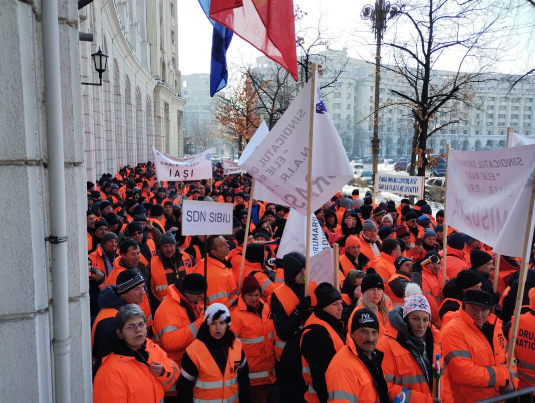 Protest al angajaților din cadrul CNAIR