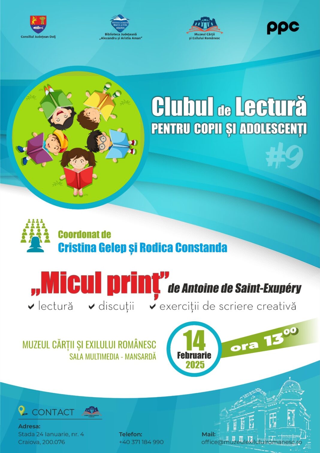 A noua întâlnire din cadrul proiectului „Clubul de lectură pentru copii și adolescenți”