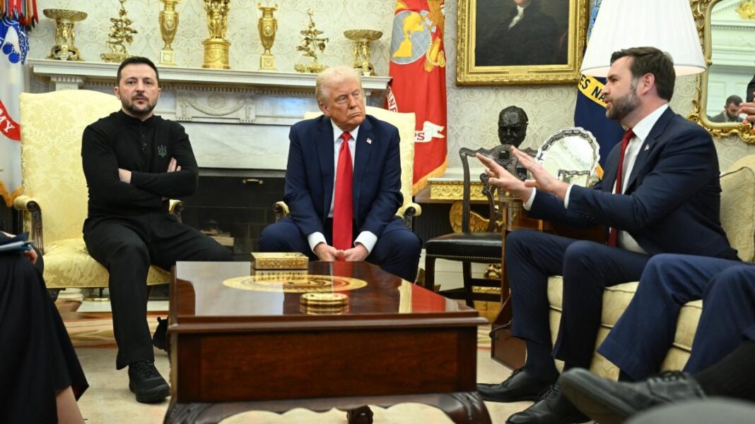 Tensiune maximă în Biroul Oval. Trump și JD Vance se ceartă cu Zelenski. 